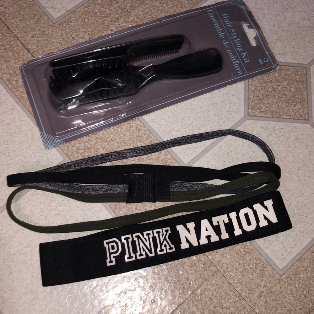 Head bands Nd comb Nd brush